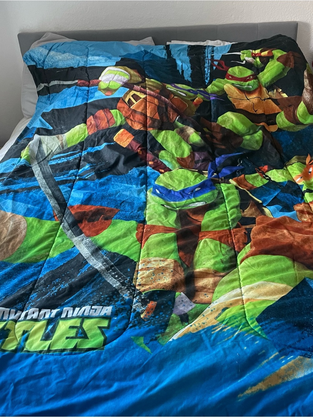 Teenage Mutant Ninja Turtles TMNT Full Bed Cover
